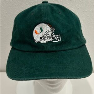 RARE 90’s Vintage Miami Hurricanes Green Corduroy Cap by Dog Daze| Adjustable